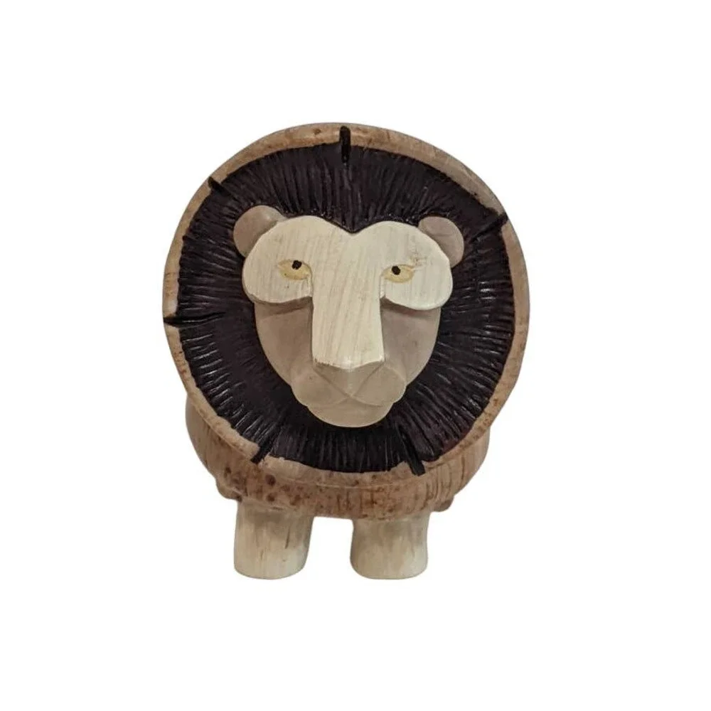 Enesco Home Grown Mushroom Lion Figurine‎ RARE Anthropomorphic Animal No Box